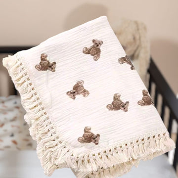 Omslagdoek newborn zomer dekentje teddy